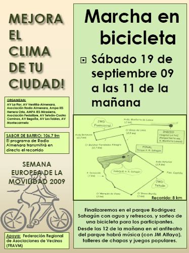 Marcha Ciclista 2009 Mejora el clima de tu ciudad